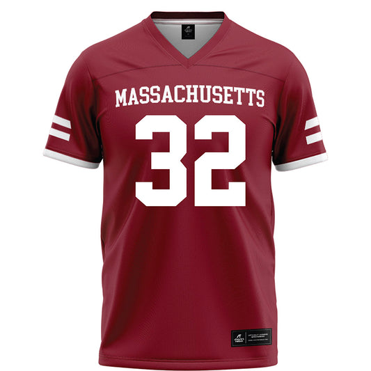 UMass - NCAA Football : Jose Touron - Maroon Football Jersey
