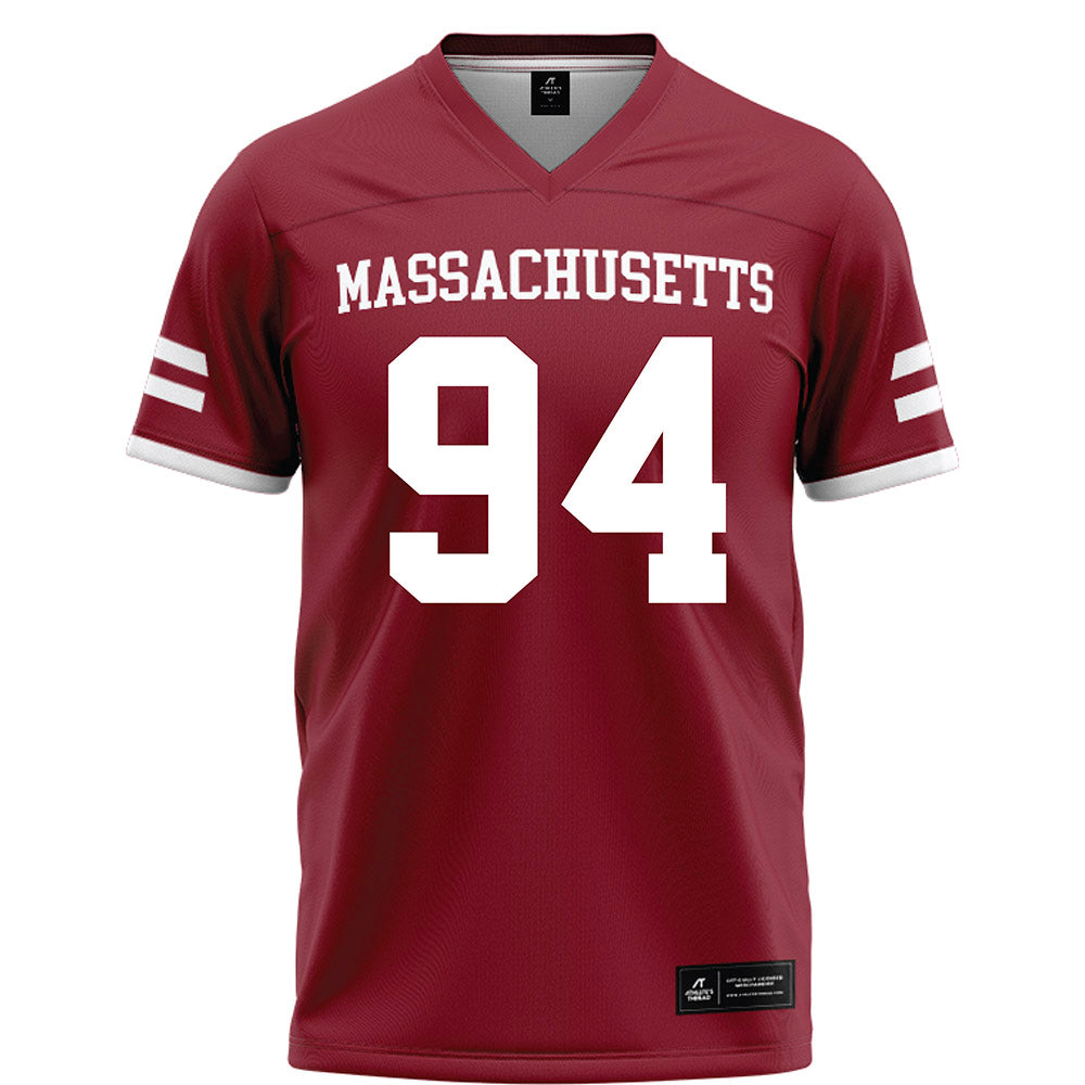 UMass - NCAA Football : Colin Reynolds - Maroon Football Jersey-0