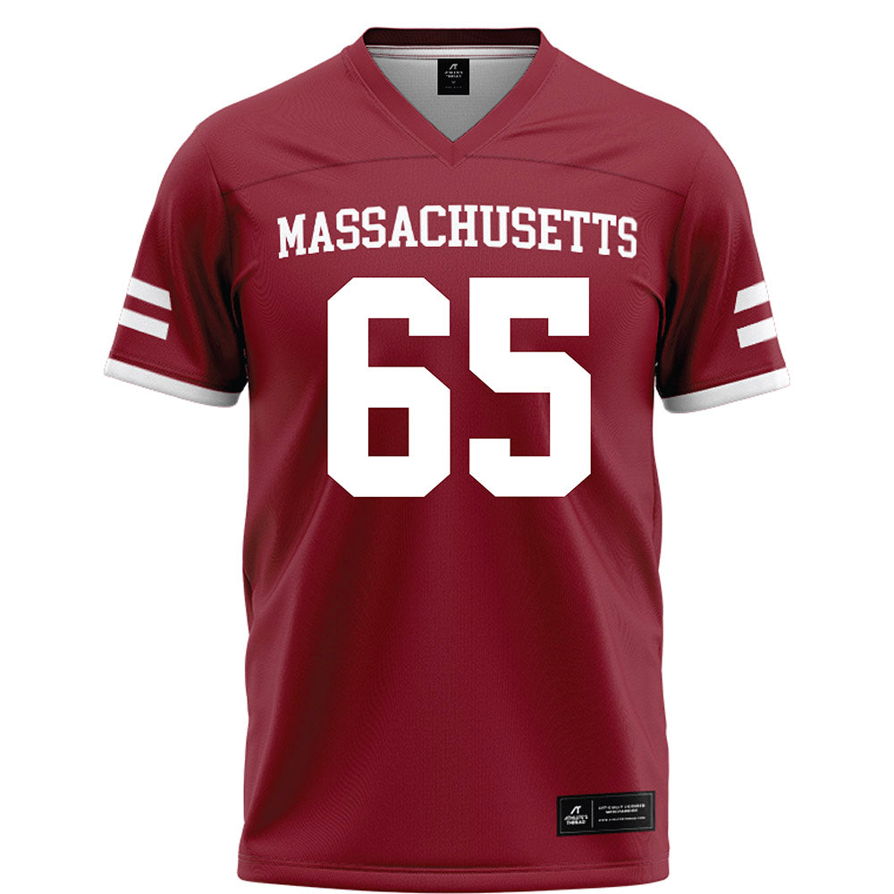 UMass - NCAA Football : Samu Suominen - Maroon Football Jersey-0