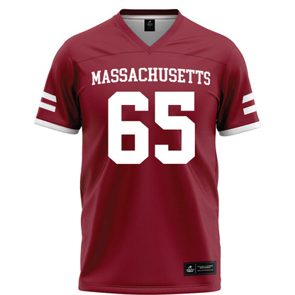UMass - NCAA Football : Samu Suominen - Maroon Football Jersey-0