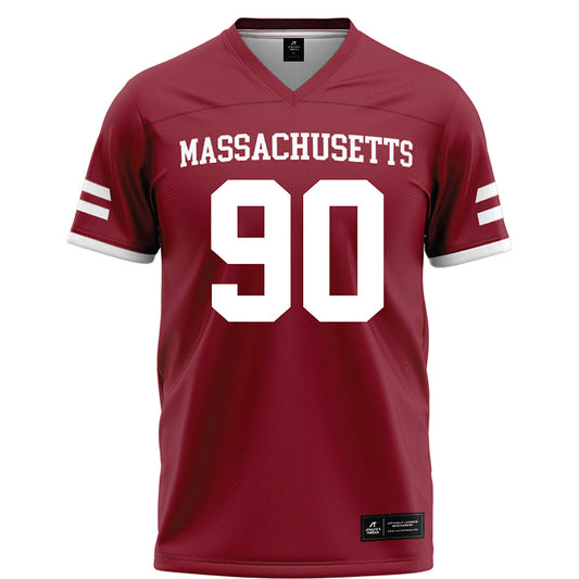 UMass - NCAA Football : Timothy Passmore - Maroon Football Jersey-0