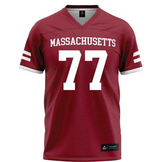 UMass - NCAA Football : Jaxon King - Maroon Football Jersey