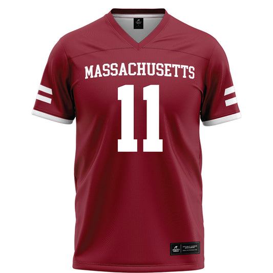 UMass - NCAA Football : Max Dowling - Maroon Football Jersey-0