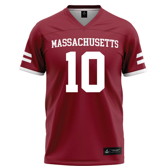 UMass - NCAA Football : T.Y. Harding - Maroon Football Jersey-0