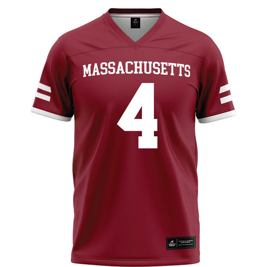 UMass - NCAA Football : Chris Stanley - Maroon Football Jersey-0