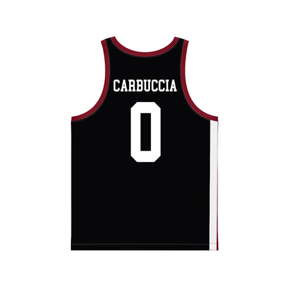 UMass - NCAA Men's Basketball : Danny Carbuccia - Black Basketball Jersey-1