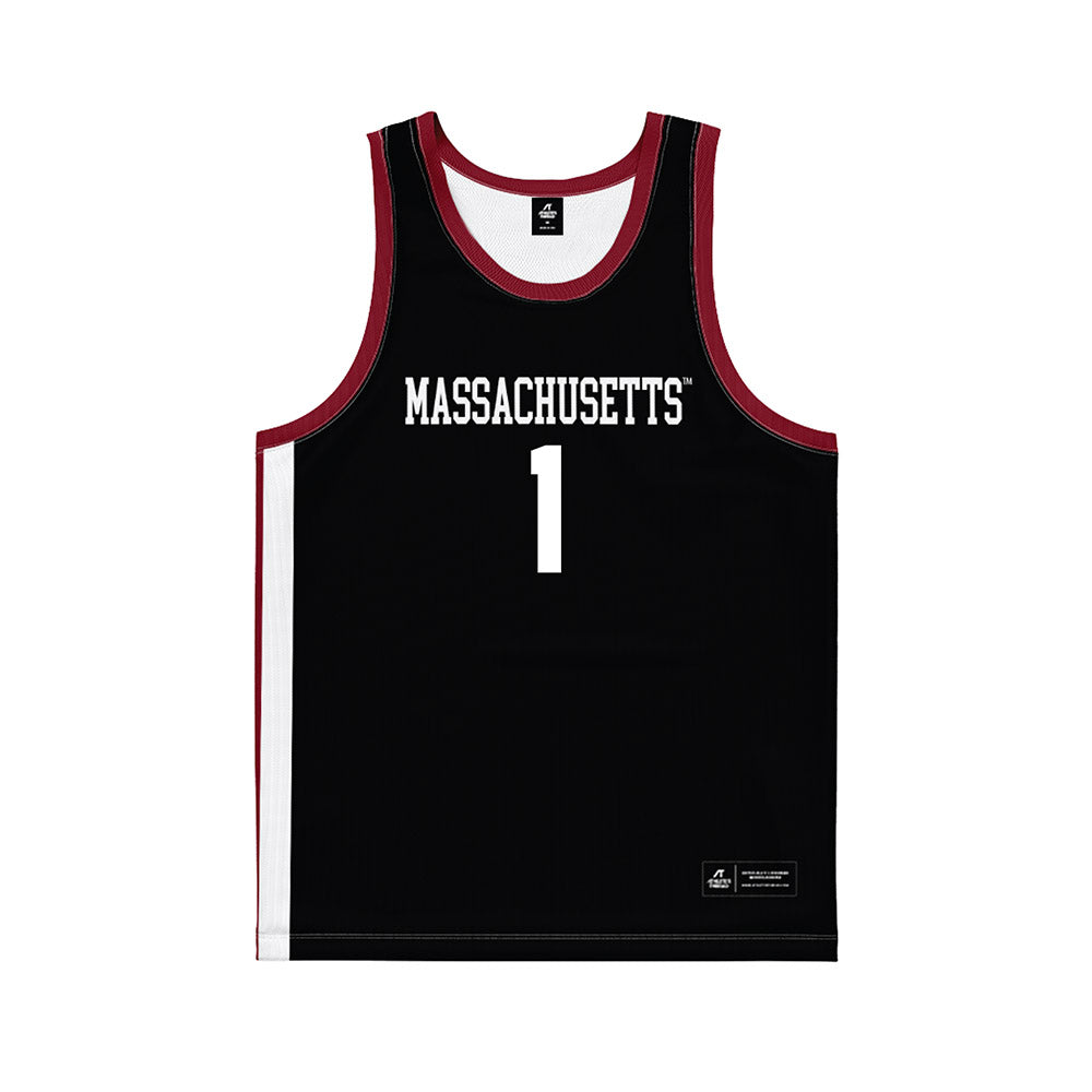 UMass - NCAA Men's Basketball : Daniel Hankins-Sanford - Black Basketball Jersey