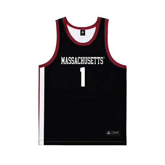 UMass - NCAA Men's Basketball : Daniel Hankins-Sanford - Black Basketball Jersey