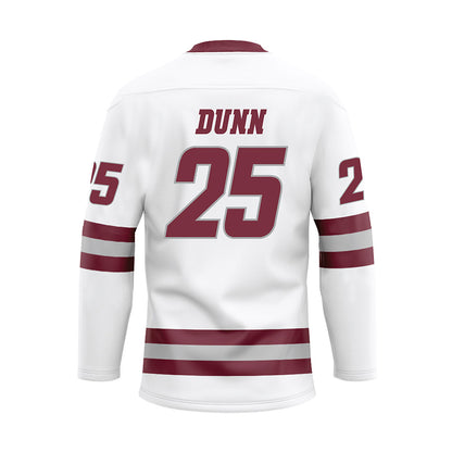 UMass - NCAA Men's Ice Hockey : Cam Dunn - White Hockey Jersey-1