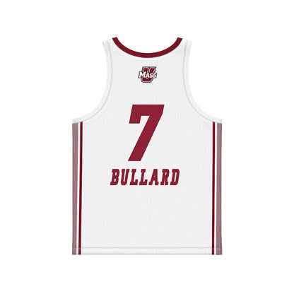 UMass - NCAA Women's Basketball : Leah Bullard - White Basketball Jersey-1