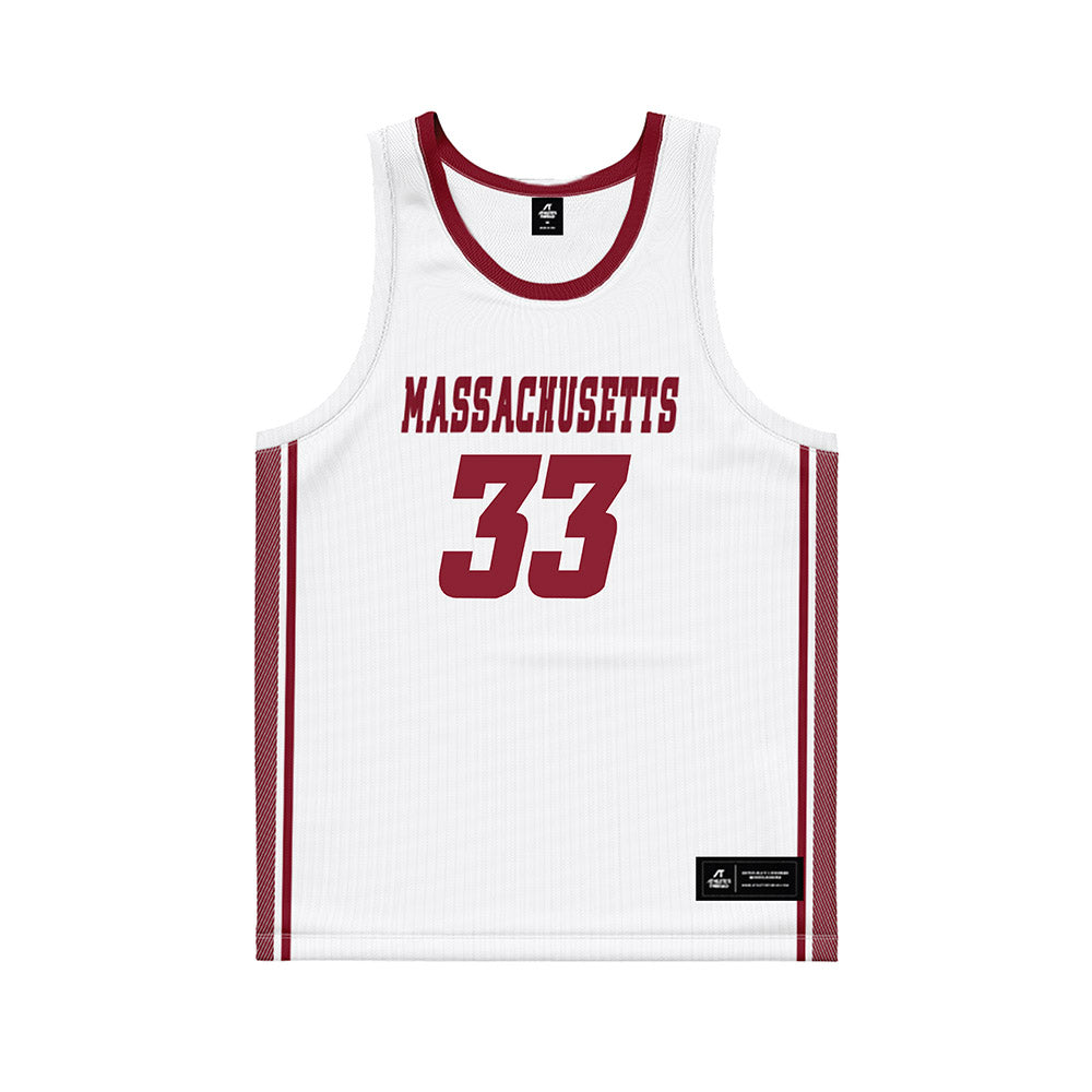 UMass - NCAA Women's Basketball : Ayanna Franks - White Basketball Jersey-0