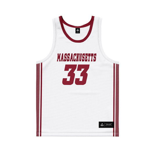 UMass - NCAA Women's Basketball : Ayanna Franks - White Basketball Jersey-0