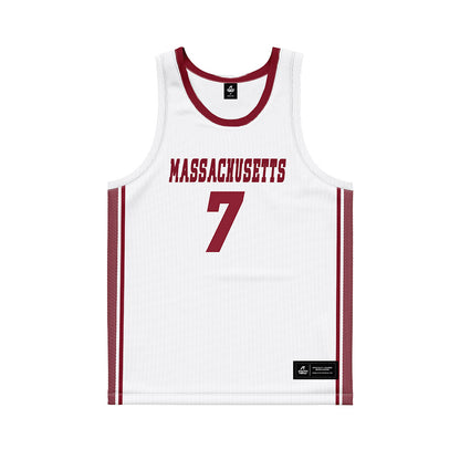 UMass - NCAA Women's Basketball : Leah Bullard - White Basketball Jersey-0
