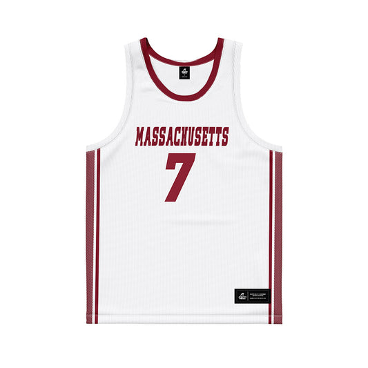 UMass - NCAA Women's Basketball : Leah Bullard - White Basketball Jersey-0