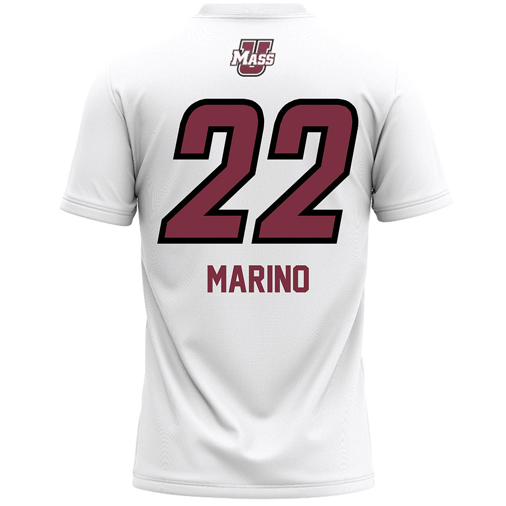 UMass - NCAA Women's Lacrosse : Kennady Marino - White Lacrosse Jersey -1