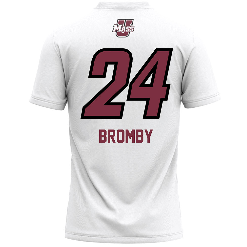 UMass - NCAA Women's Lacrosse : Reese Bromby - White Lacrosse Jersey -1