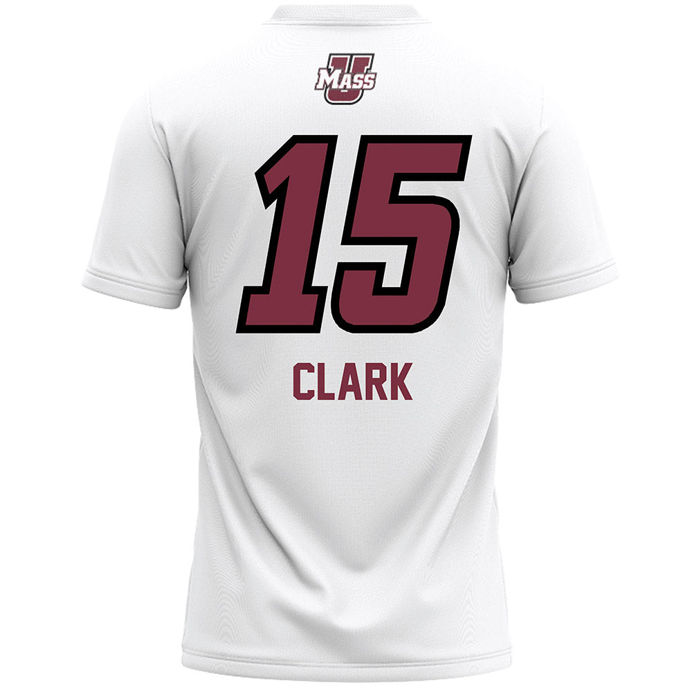 UMass - NCAA Women's Lacrosse : Heather Clark - White Lacrosse Jersey -1