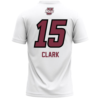 UMass - NCAA Women's Lacrosse : Heather Clark - White Lacrosse Jersey -1
