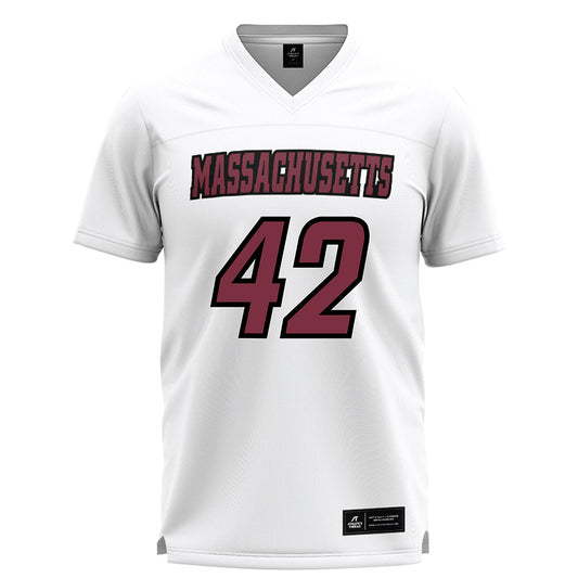 UMass - NCAA Women's Lacrosse : Alex Gregorek - White Lacrosse Jersey-0