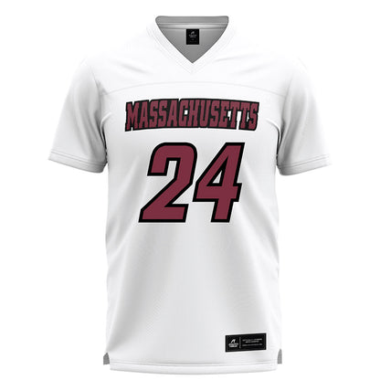 UMass - NCAA Women's Lacrosse : Reese Bromby - White Lacrosse Jersey -0