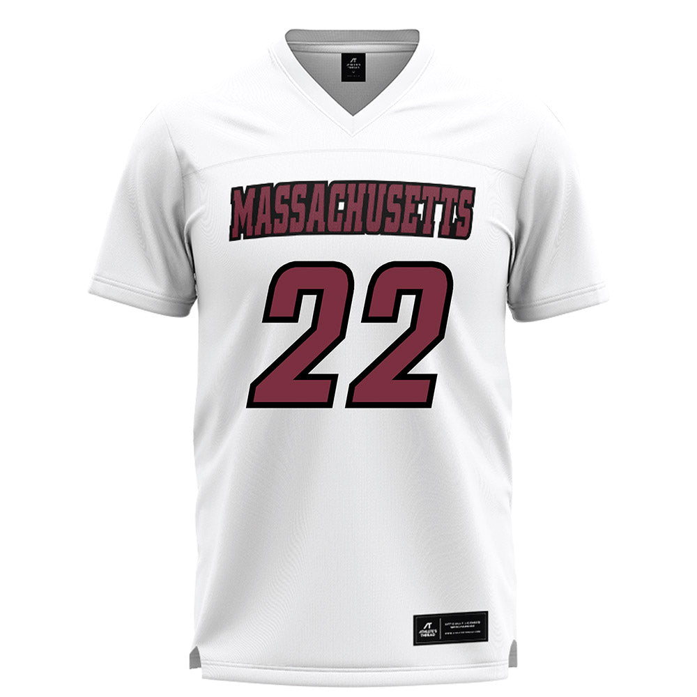 UMass - NCAA Women's Lacrosse : Kennady Marino - White Lacrosse Jersey -0
