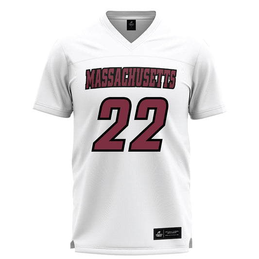 UMass - NCAA Women's Lacrosse : Kennady Marino - White Lacrosse Jersey -0