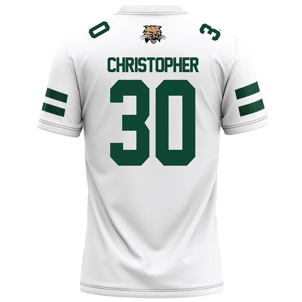 Ohio - NCAA Football : Charlie Christopher - White Football Jersey-1