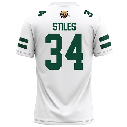 Ohio - NCAA Football : Lukas Stiles - White Football Jersey-1