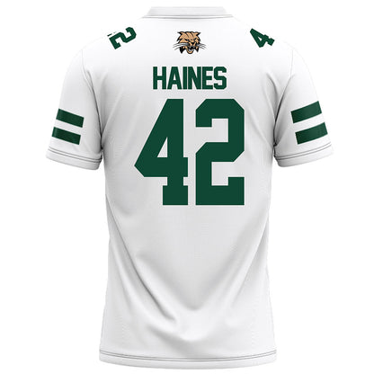 Ohio - NCAA Football : Magnus Haines - White Football Jersey-1