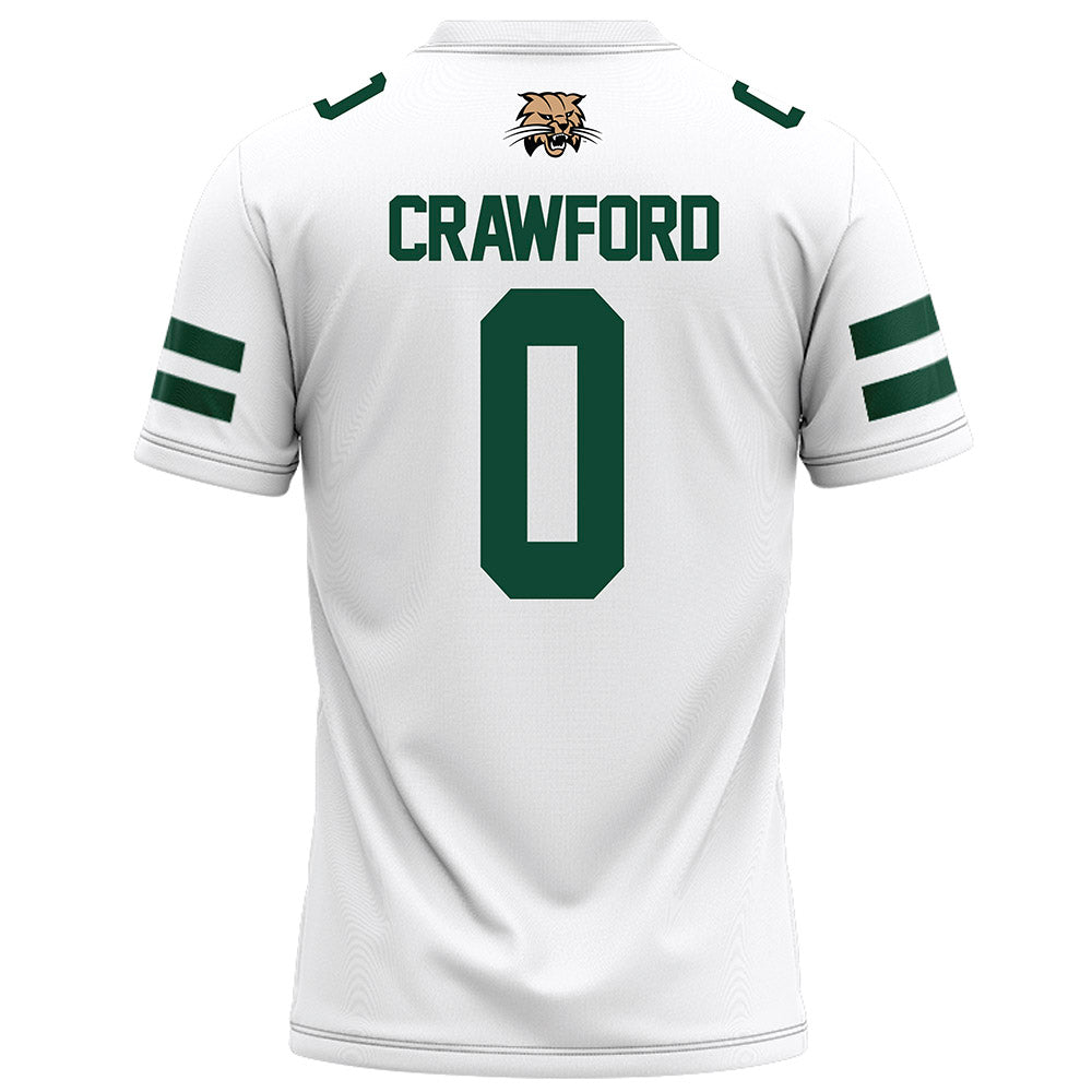 Ohio - NCAA Football : Delaney Crawford - White Football Jersey-1
