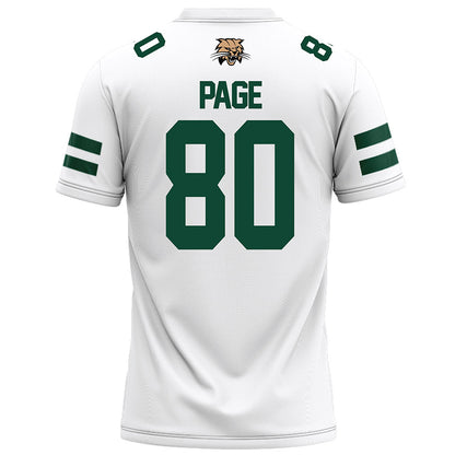 Ohio - NCAA Football : Kaden Page - White Football Jersey-1