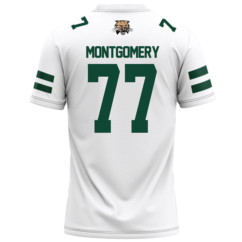 Ohio - NCAA Football : Mike Montgomery - White Football Jersey-1