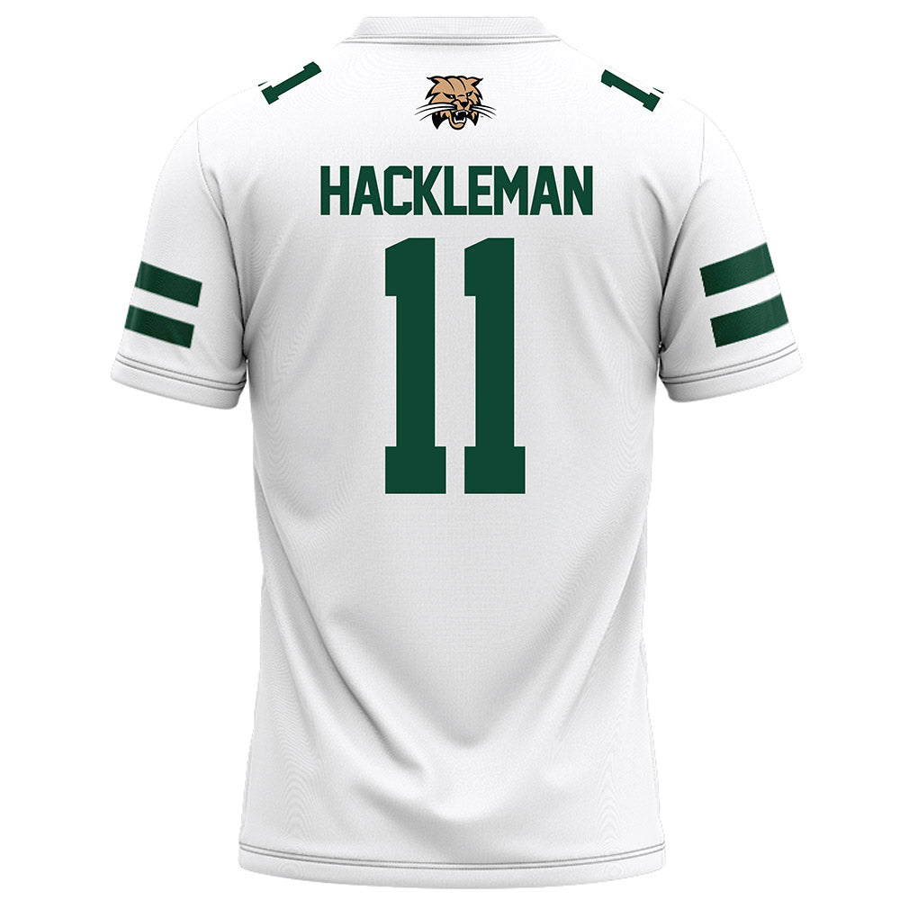 Ohio - NCAA Football : Zach Hackleman - White Football Jersey-1