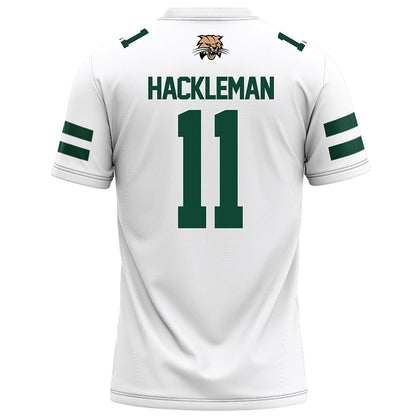 Ohio - NCAA Football : Zach Hackleman - White Football Jersey-1