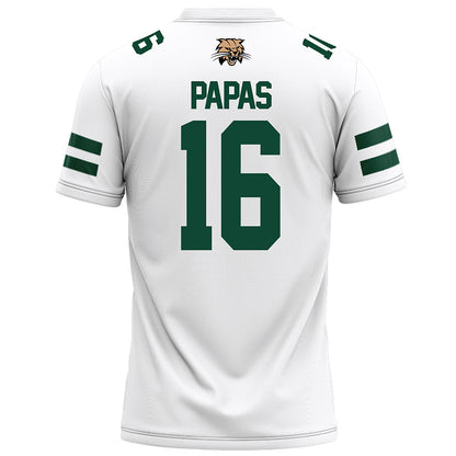 Ohio - NCAA Football : Matthew Papas - White Football Jersey-1