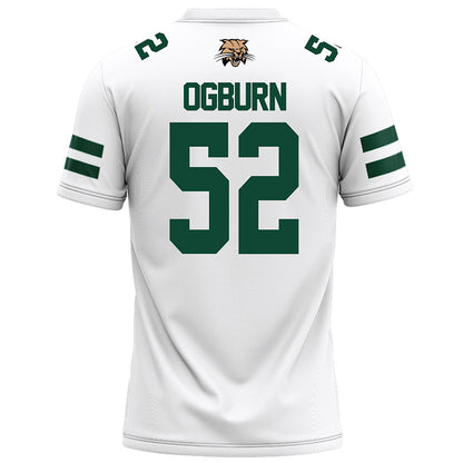 Ohio - NCAA Football : Nolan Ogburn - White Football Jersey-1