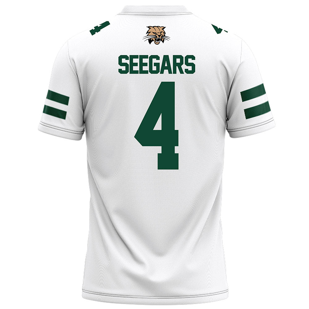 Ohio - NCAA Football : Kaci Seegars - White Football Jersey-1