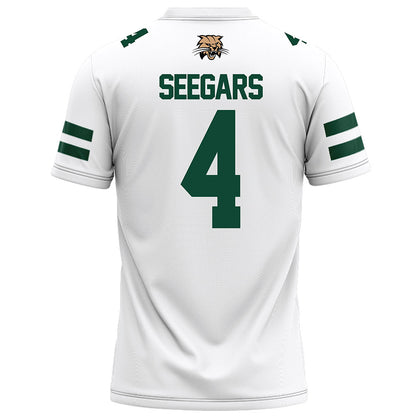 Ohio - NCAA Football : Kaci Seegars - White Football Jersey-1