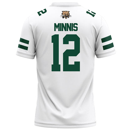 Ohio - NCAA Football : Jermaine Minnis - White Football Jersey-1