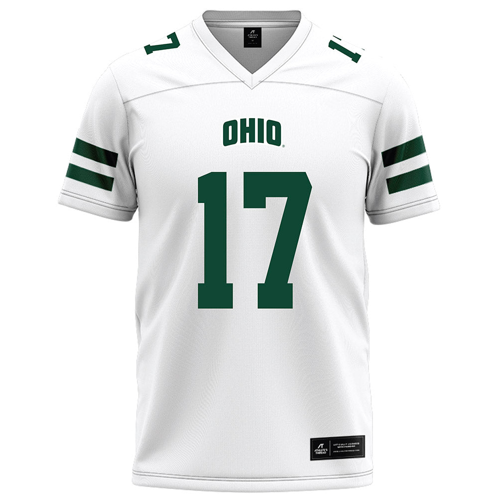 Ohio - NCAA Football : Caleb Chamberlin - White Football Jersey-0