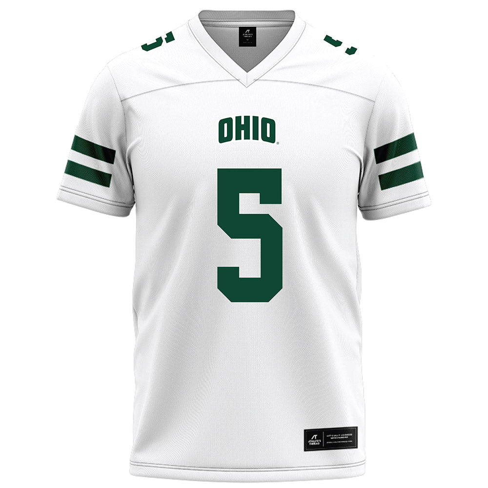 Ohio - NCAA Football : Adonis Williams Jr - White Football Jersey-0