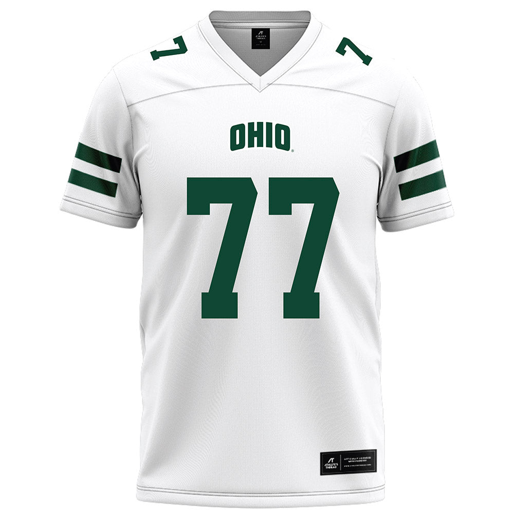 Ohio - NCAA Football : Mike Montgomery - White Football Jersey-0