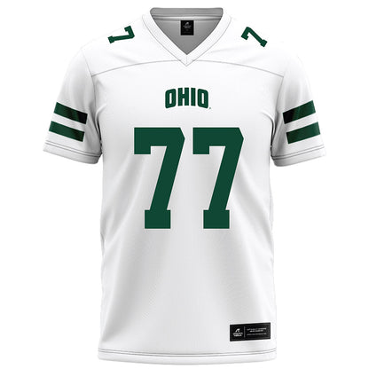 Ohio - NCAA Football : Mike Montgomery - White Football Jersey-0