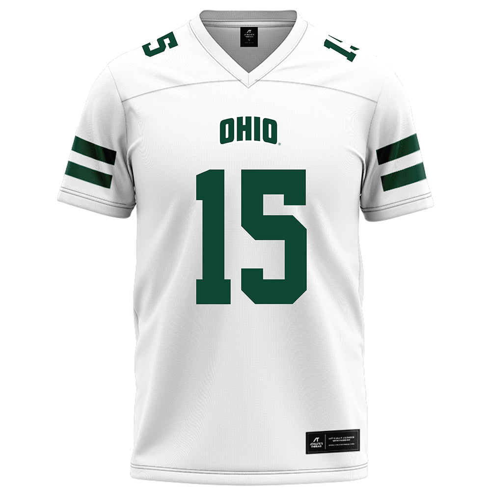 Ohio - NCAA Football : Riley Neer - White Football Jersey-0