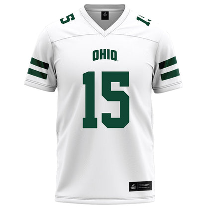 Ohio - NCAA Football : Riley Neer - White Football Jersey-0