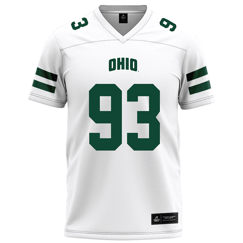 Ohio - NCAA Football : Owen Schaadt - White Football Jersey-0