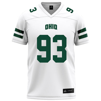 Ohio - NCAA Football : Owen Schaadt - White Football Jersey-0