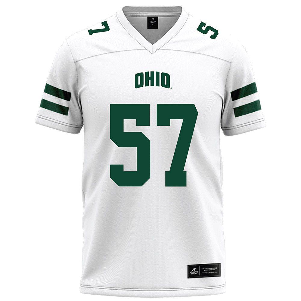 Ohio - NCAA Football : Nathan Hale - White Football Jersey-0