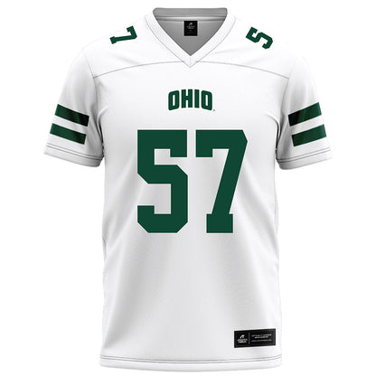 Ohio - NCAA Football : Nathan Hale - White Football Jersey-0