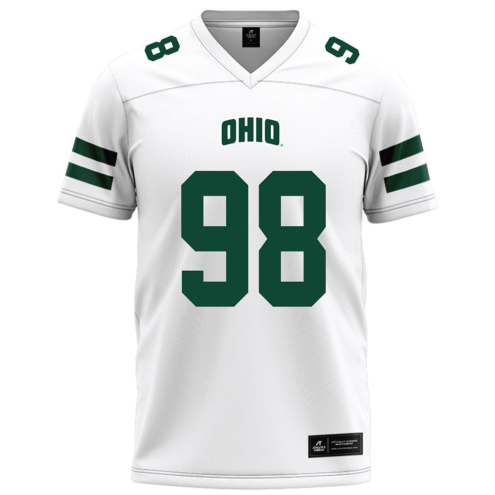 Ohio - NCAA Football : Derek Reagans III - White Football Jersey-0